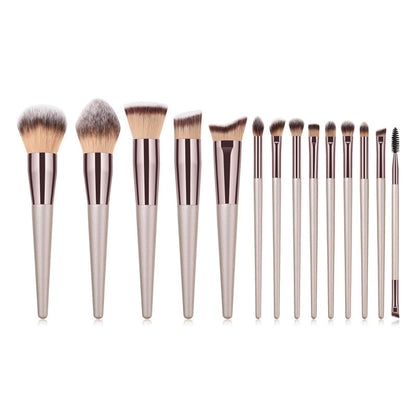 14pcs Fashionable Brushes Contour Blush Makeup Professional Foundation - Shoptastic