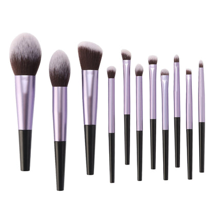 11pcs Makeup Brushes Sets Tools Cosmetic Powder Contour Blush Lip - Shoptastic