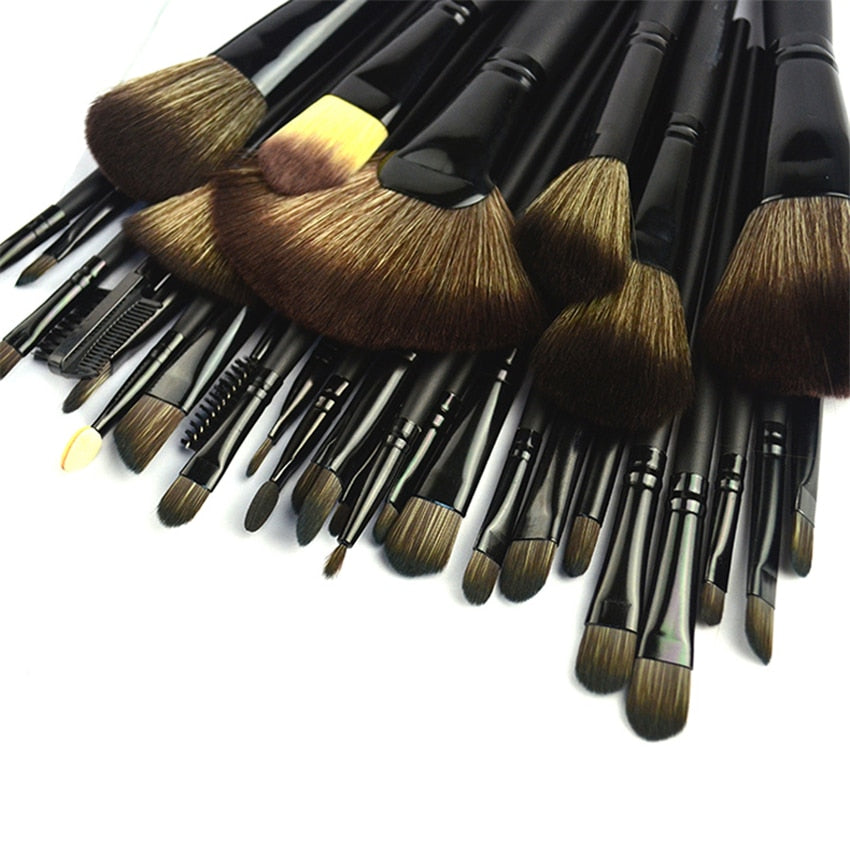 32pcs/set Black Professional Makeup Brushes Set Multifunction Makeup - Shoptastic