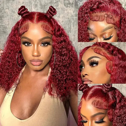 Burgundy Kinky Curly Bundles